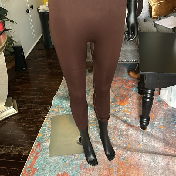 Elegant Brown Long Sleeve Bodysuit - Picture 6 of 7